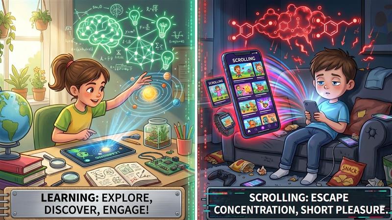 Screen Time for Kids: Learning vs Scrolling Impact Explained