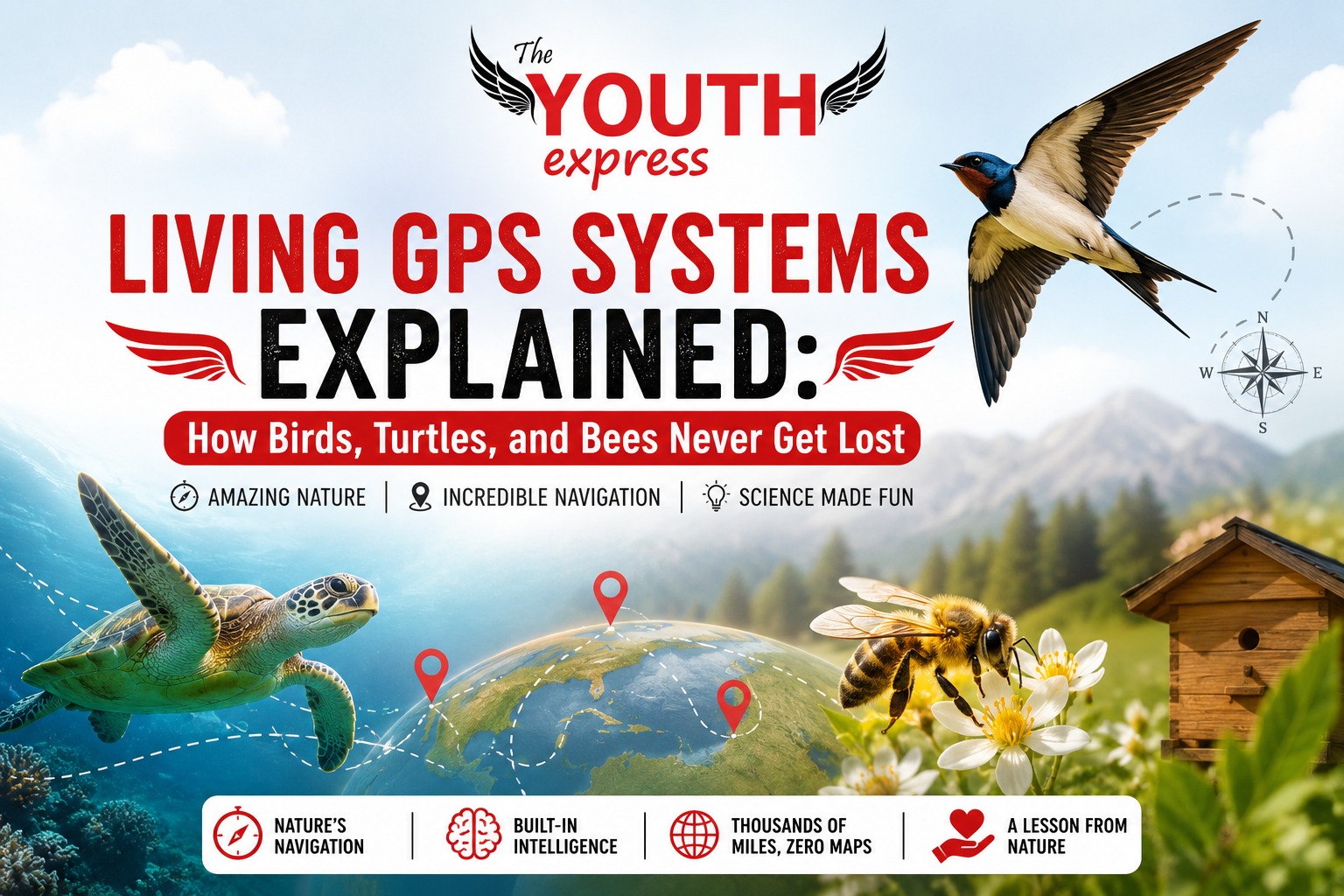 Living GPS Systems Explained: How Birds, Turtles, and Bees Never Get Lost