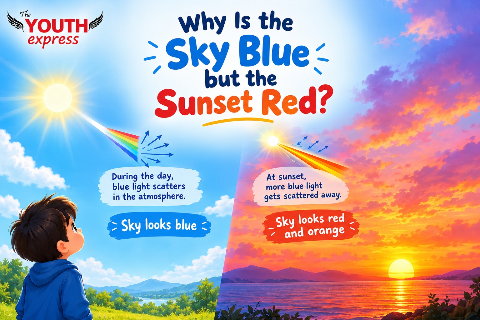 Why Is the Sky Blue but the Sunset Red?